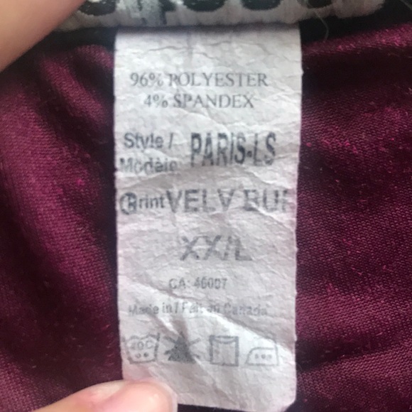 Red plum Velvet Mini Dress Half Sleeve size XXL - Picture 10 of 11
